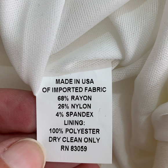 Drew Anthro Ivory Mock Neck Keyhole Bodycon Dress - Picture 6 of 7